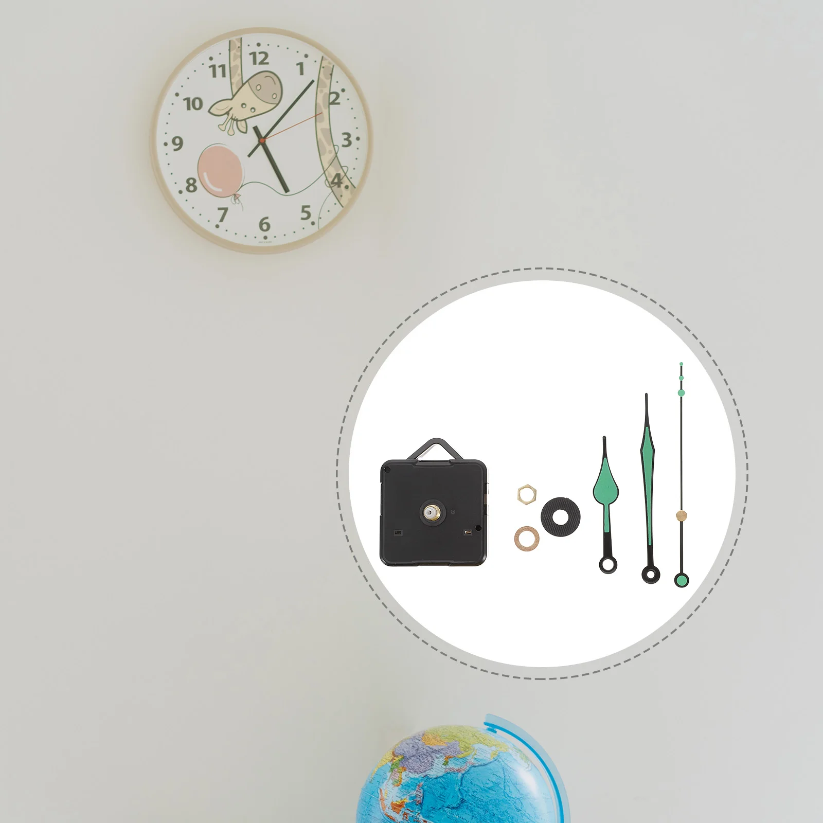 

Clock Movement Kitmechanism Parts Replacement Works Operated Do It Yourself Silentkitshands Set Accessorymotor Home Wall Simple