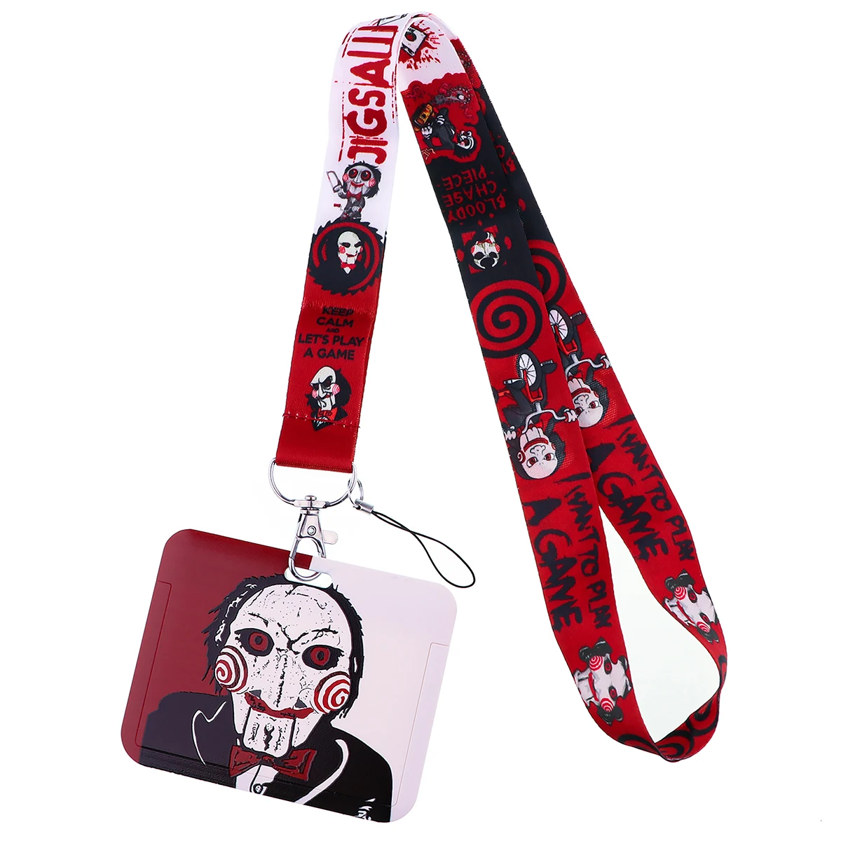 

Halloween Horror Movie Lanyard For Key Chain ID Card Cover Passport Phone Charm Badge Holder Key Ring Straps Phone Accessories