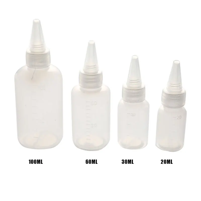 

Plastic Small Squeeze Bottles Caps Food Grade container Icing Cookie Condiments
