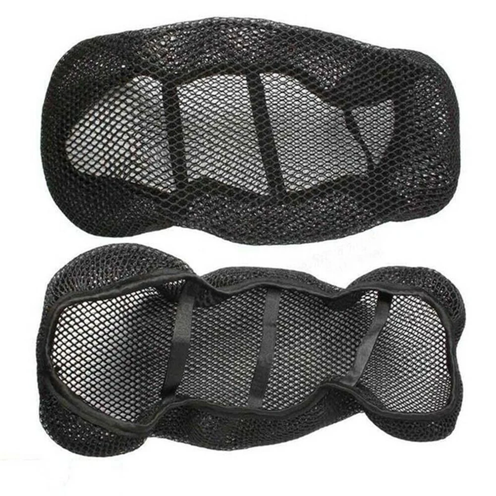 

Polyester 3D Spacer Mesh Motorcycle Cushion Seat Cover 3D Mesh Protectorl Anti-skid Pad Electric Bike Breathable Mesh Seat Cover