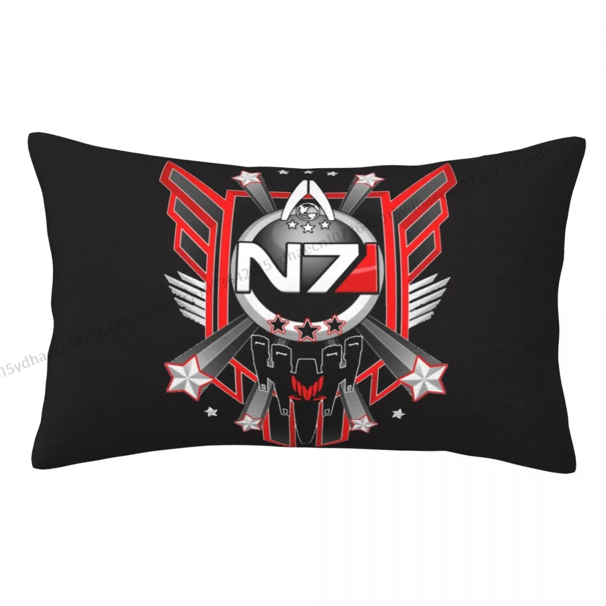 

N7 Normandy Hug Pillowcase Mass Effect Game Backpack Cojines Bedroom Printed Chair Pillow Covers Decorative