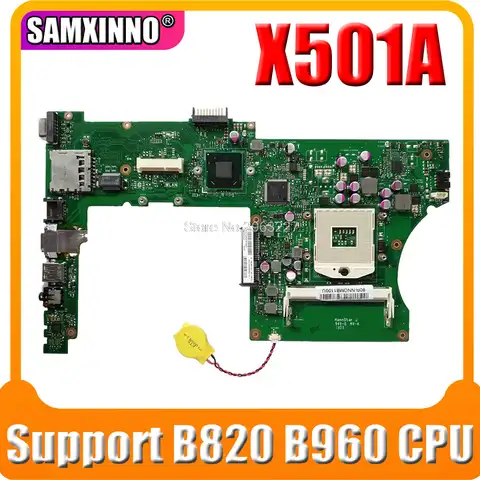 X401A HM70 HM76 HM77 материнская плата для ноутбука поддержка B820 B960 I3 CPU DDR3 для ASUS X301A X401A X501A Материнская плата ноутбука