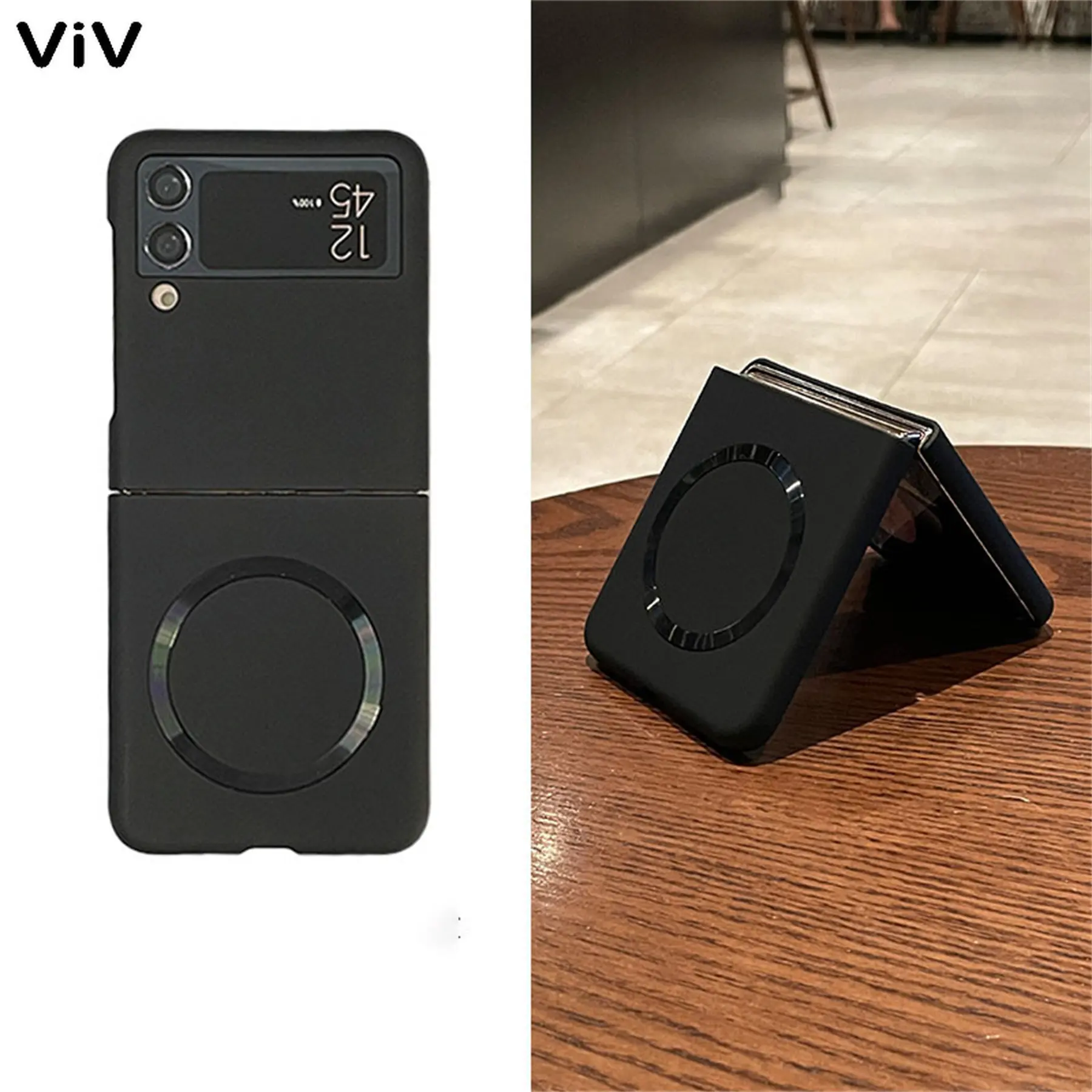 

Luxury Business Solid Color for Magsafe Magnetic Wireless Charge Case for Samsung Galaxy Z Flip 4 5G Z Flip 3 Flip4 Flip3 Cover