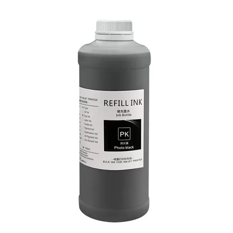 Пигментные чернила 1000 мл совместимые с картриджем HP 70 плоттерным принтером Designjet