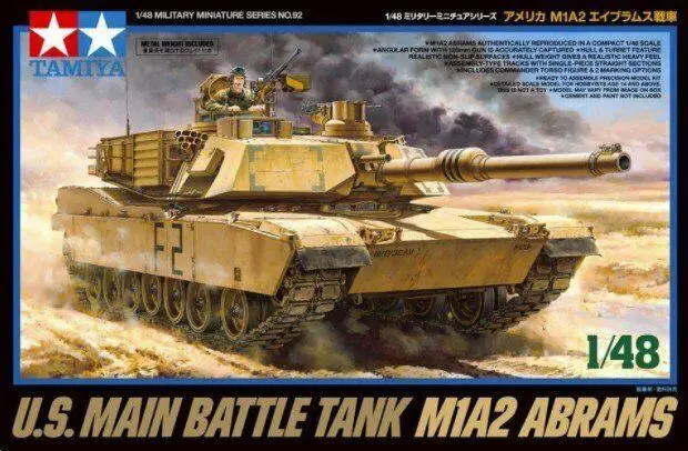 Tamiya масштаб 32592 1/48 набор военных моделей основной боевой танк США M1A2 Abrams модель здания