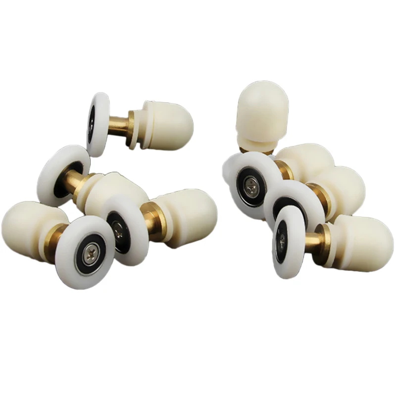 

8 Pcs 23Mm Door Roller Home Bottom Top Shower Room Door Roller/Runner/Wheel Replacement Shower Room Single Wheel