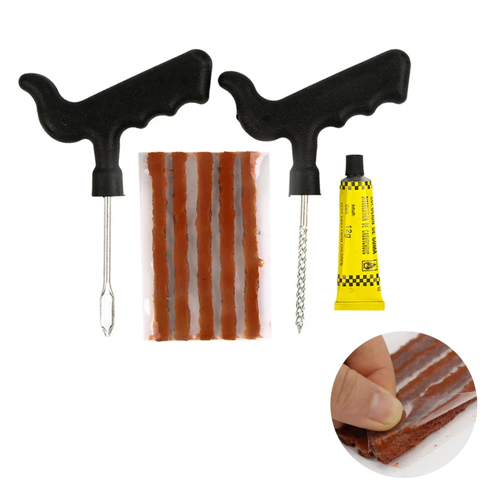 

8PCS Large Car Tire Repair Tool Kit Rivet Tool Kit Car Bicycle Tubeless Tire