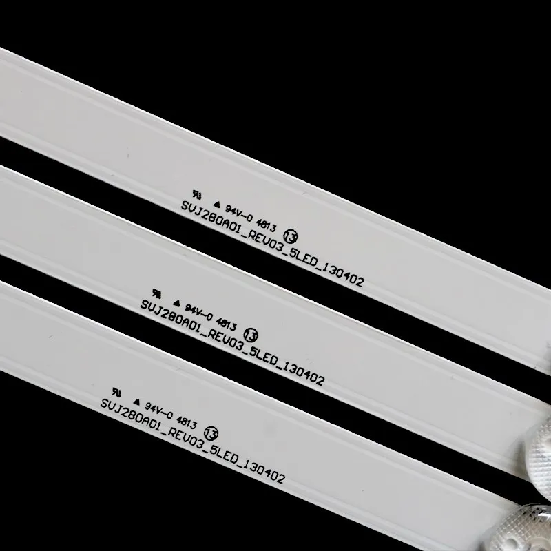 Светодиодная подсветка для телевизора DNS C28DC2000 3 контакта 530 мм 5 светодиодов -