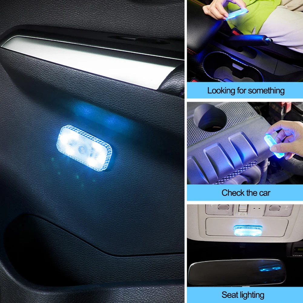 

1 шт. Автомобильный светодиодный сенсорный светильник s, беспроводной внутренний светильник, автомобильный потолочный светильник для чтени...