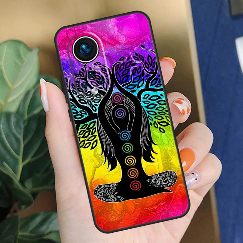Чехол Mandala Chakra Yoga для Honor Magic 7 Pro 5 6 Lite X9a X8a X8 X9 X8b X9c X9b 50 70 90 200 Cover