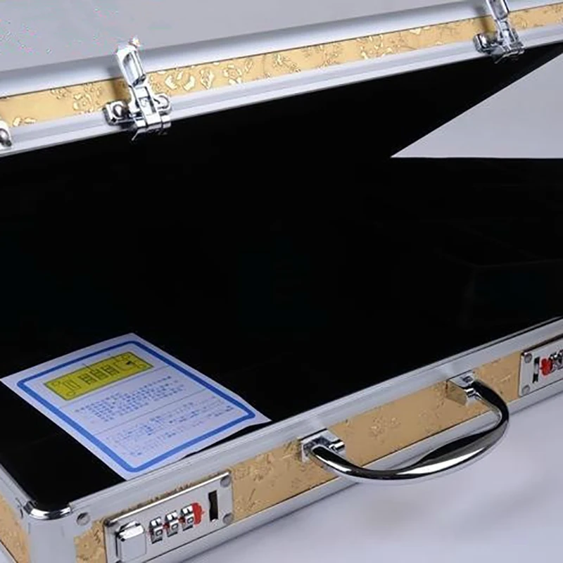 Aluminum Alloy Password Suitcase  Jewelry Box Storage Organizer Case Metal Luxury Multi Layer Jewelry Storage Box Case Gift