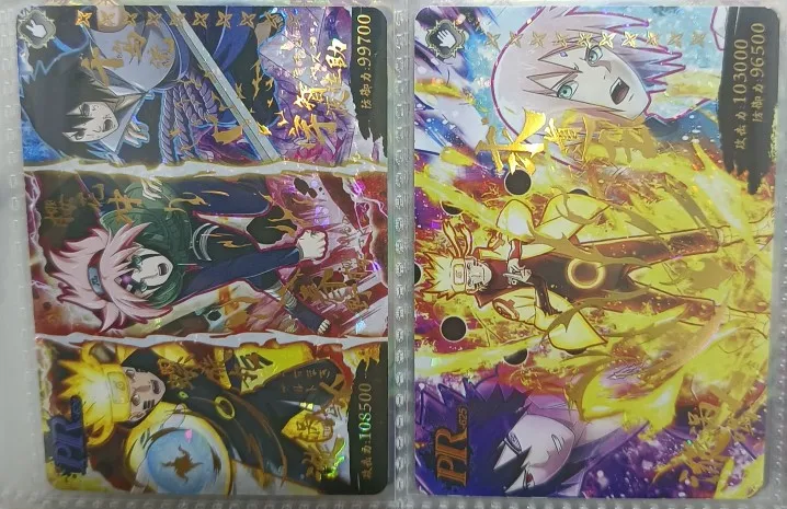 Карты-пазлы Наруто Five Bullet Ten MR визуально Потрясающие карты Will of Fire PR аниме