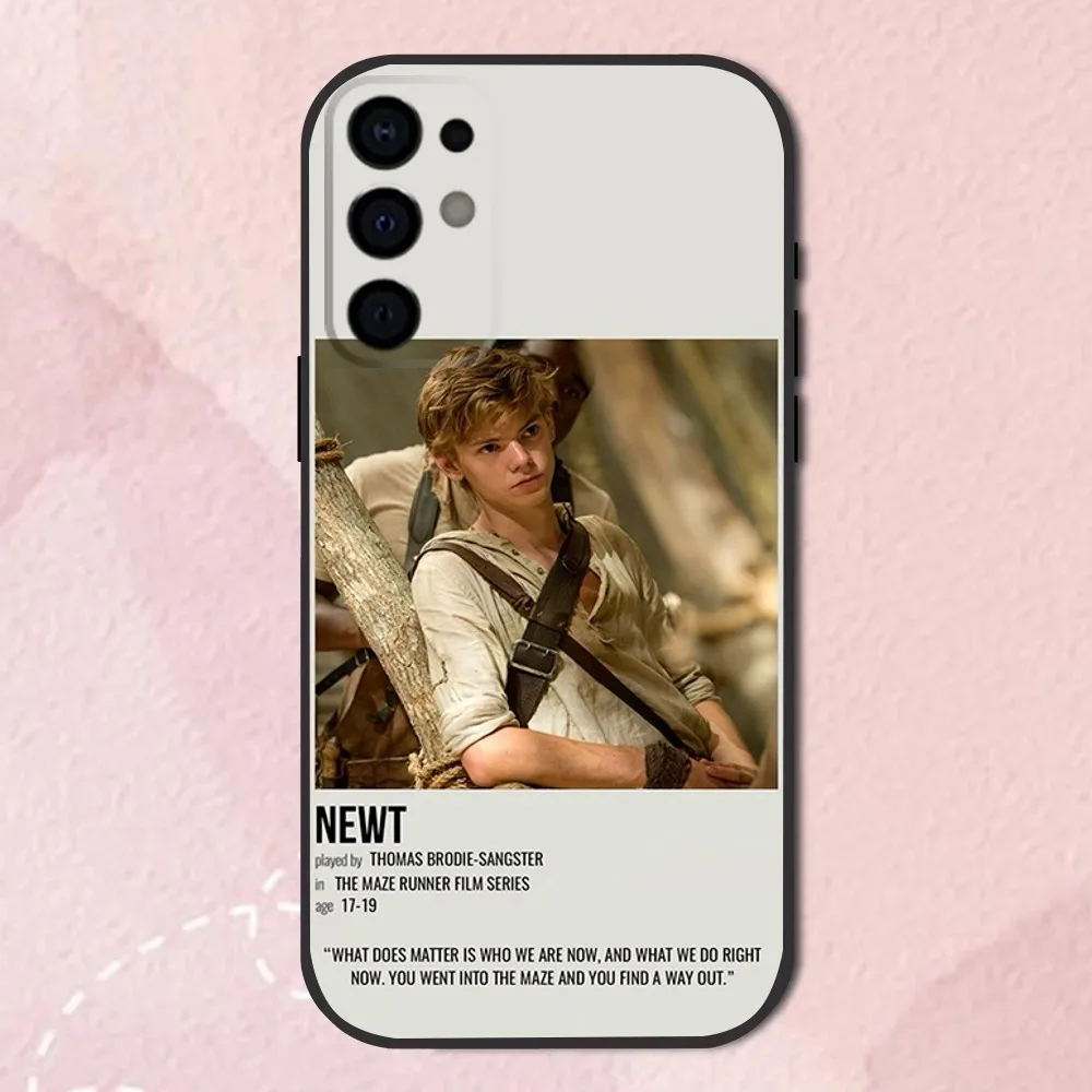 Newt The M-Maze R-Runner Phone Case For Samsung S24 S21 S22 S23 S30 Ultra S20 Plus Fe Lite Note 10 9 5G Black Soft Cover