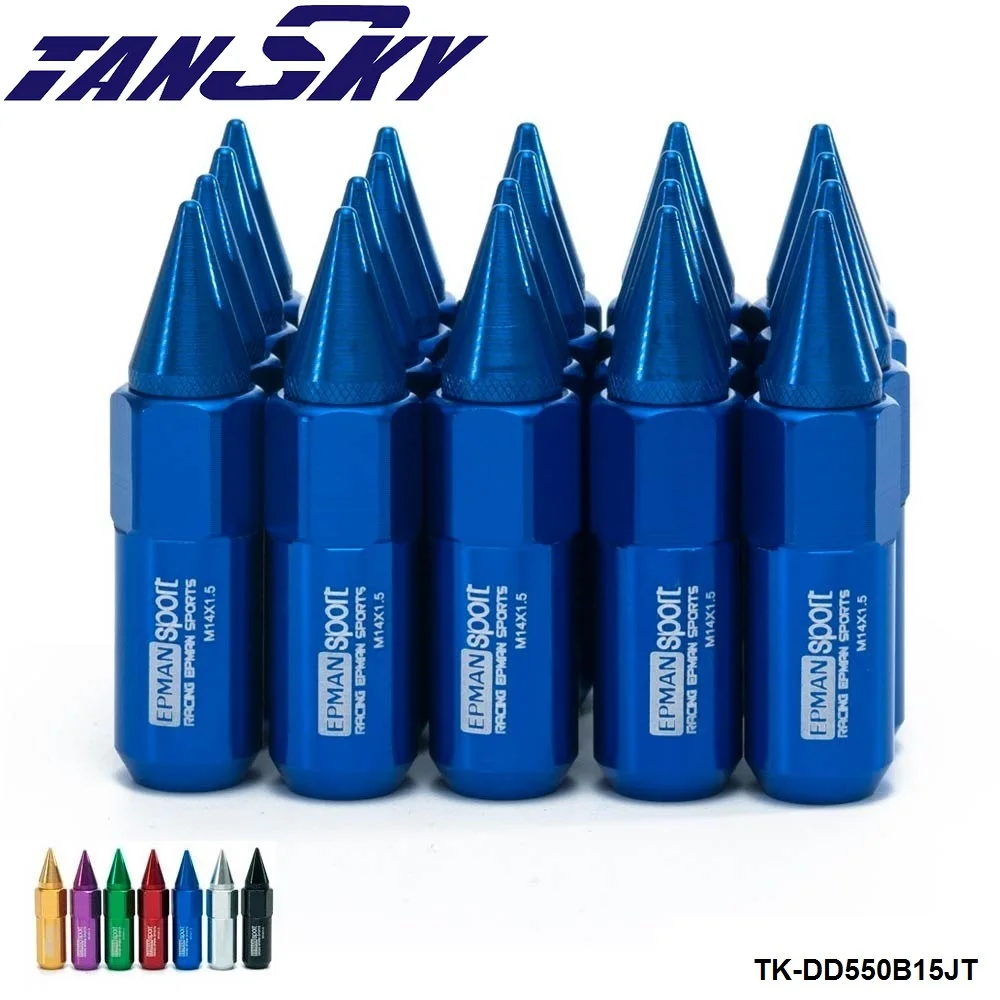 

20pc M14X1.5 Spiked Lug Nuts Extended Tuner 60mm Wheel/Rims For Honda Acura TK-DD550B15JT