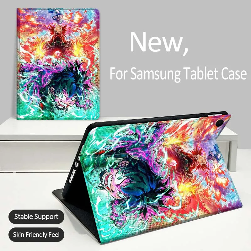Фото Чехол для планшетов Samsung Galaxy Tab A A7 A8 A9 A11 S6 S11 Lite Plus 10.1 10.4 10.5 дюймов 2022-2025 годов выпуска, серия My H-Heros A-Academys №1