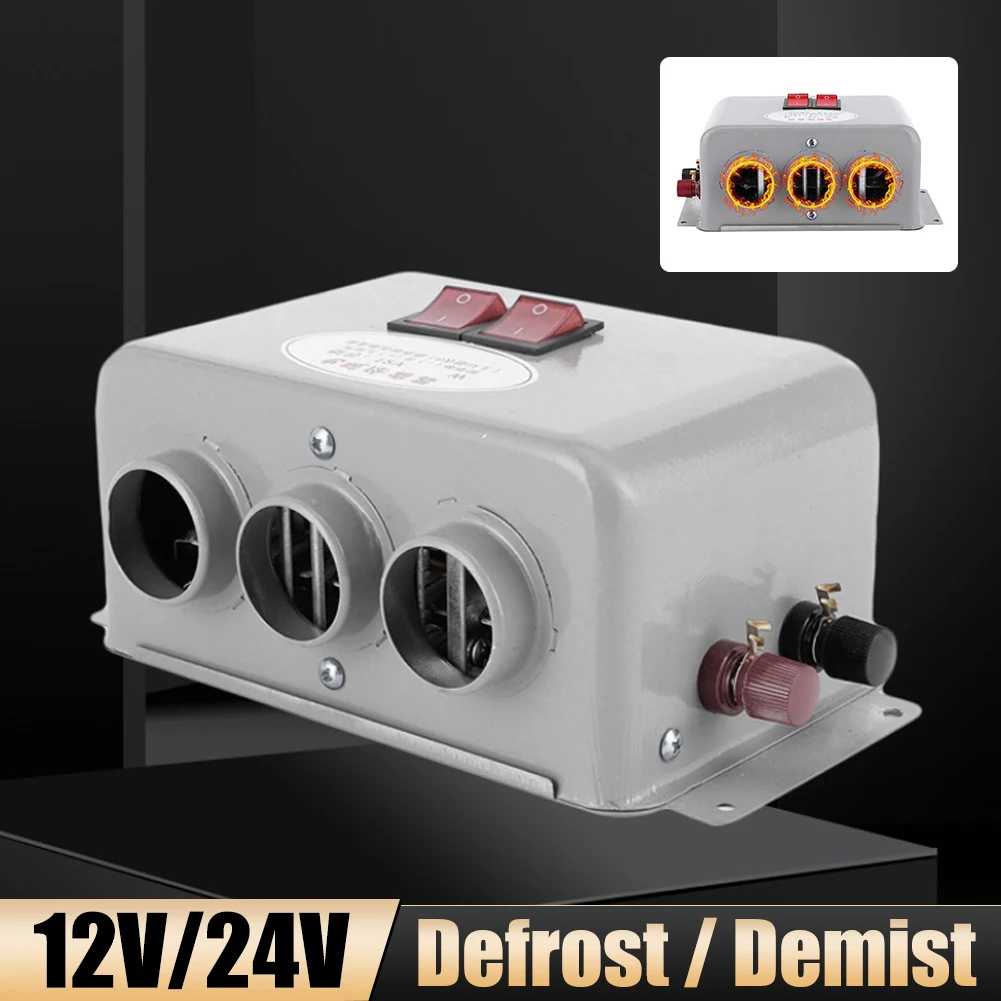 

800W 12V 24V Car Heater Electric Cooling Heating Fan Electric Dryer Windshield Defogging Demister Defroster for RVs Trucks Boat