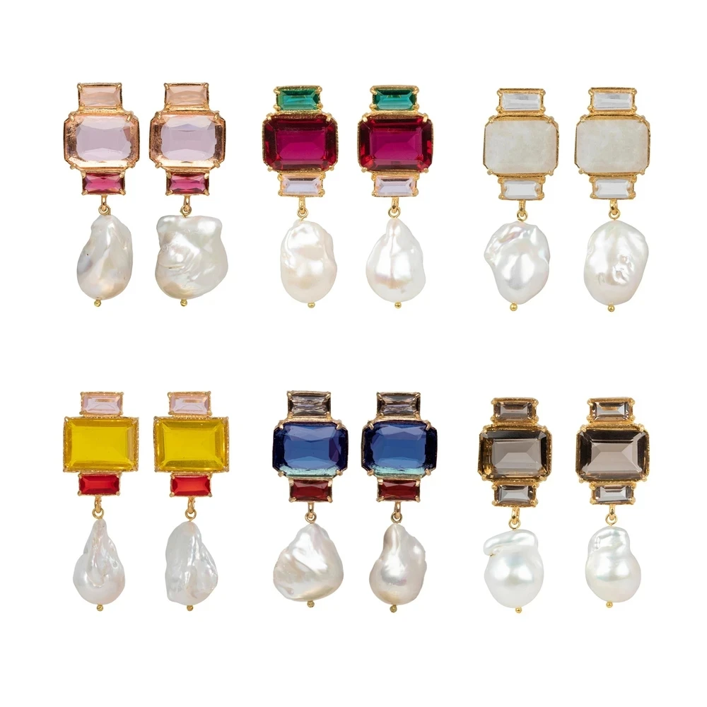 

Vintage Luxury Earrings For Woman Aesthetics Simple Zircon Pearl Encanto Emo Long Dangle Earrings 2022 Trend New Couple Jewelry