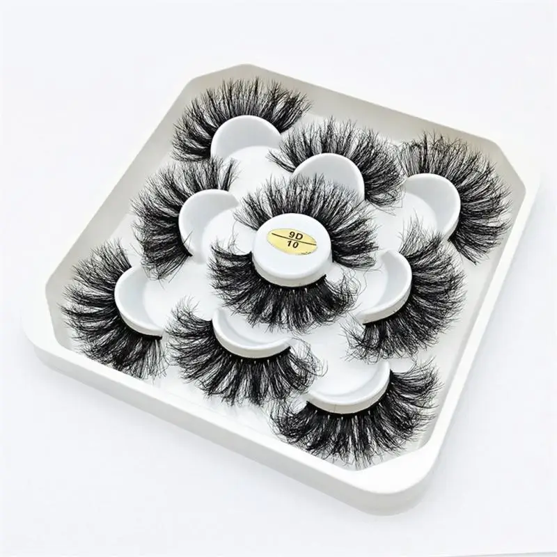

5 Pairs Natural 3D False Eyelashes Fake Lashes Makeup Kit Mink Lashes Extension Mink Eye Lashes Fluffy And Soft Eyelashes 2023