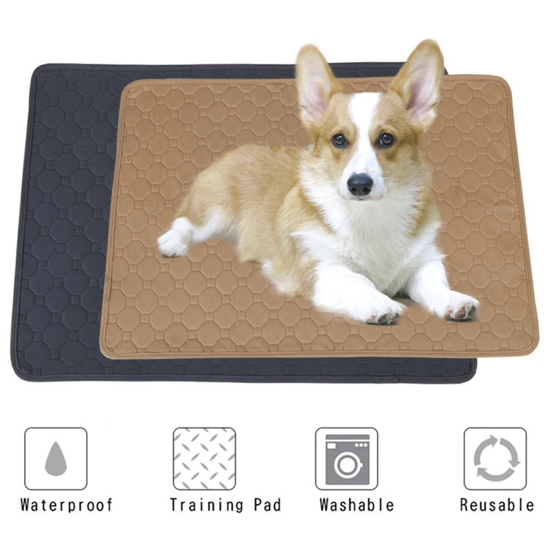 

Washable Dog Pee Pad Mat Waterproof Reusable Dogs Cat Pet Diaper Pad Training Pad Absorbent Seat Cover Protect Bed Pet Mats