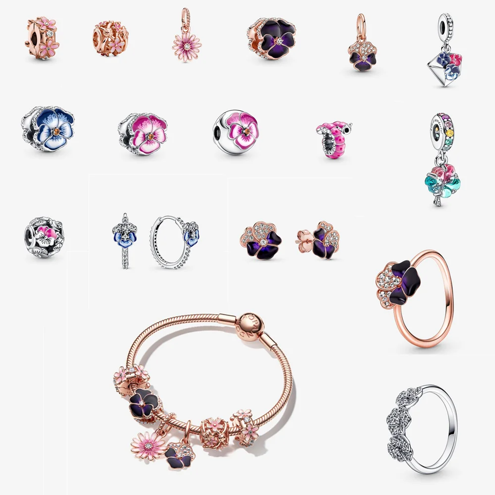 

Браслет Pandora из серебра 2022 пробы с бусинами ручной работы