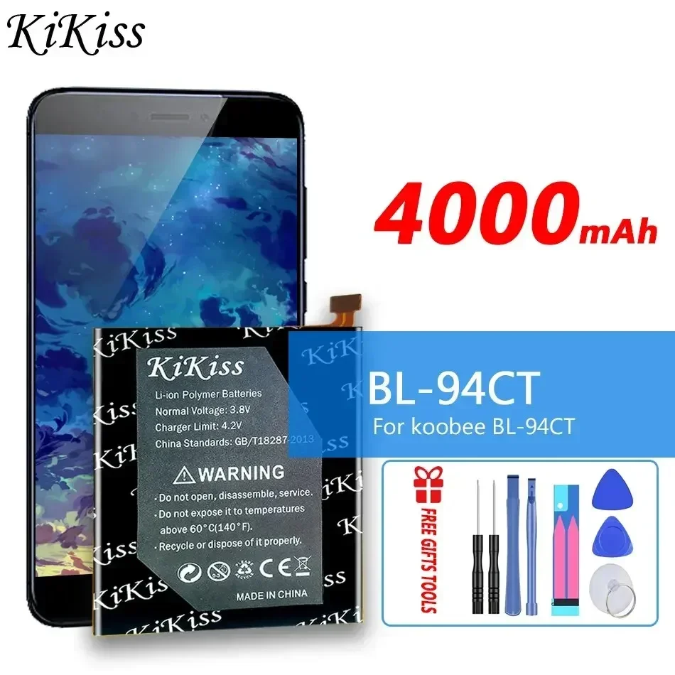Аккумулятор KiKiss 3600 мАч/4000 мАч для koobee BL-94CT BL94CT BL-97CT BL97CT BL-93CT BL93CT K300 K400 Bateria