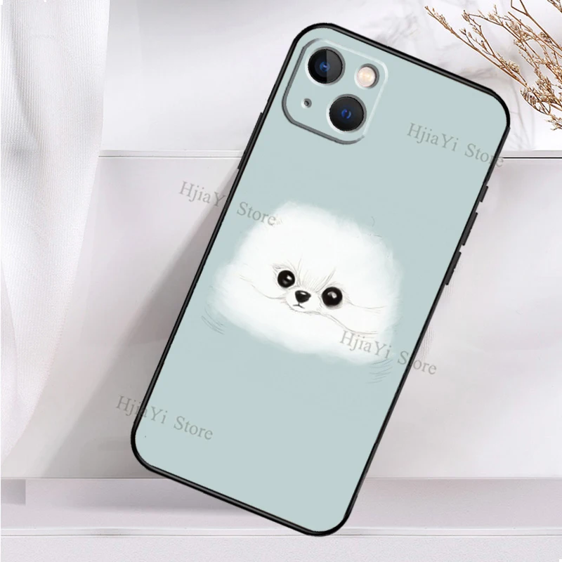 Чехол для телефона Pomeranian Dog Yoga Soft Cover для iPhone 11 14 12 Pro X XS XR 7 8 Plus SE 2020 13 Max, ударопрочный.