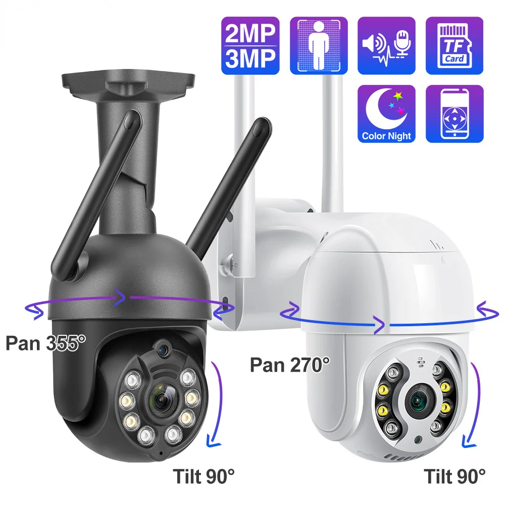 

Wifi IP Camera 3MP 2MP Two Way Video Wireless Security Camera HD 1080P Full Color P2P CCTV Outdoor Video Surveillance Hot Sale