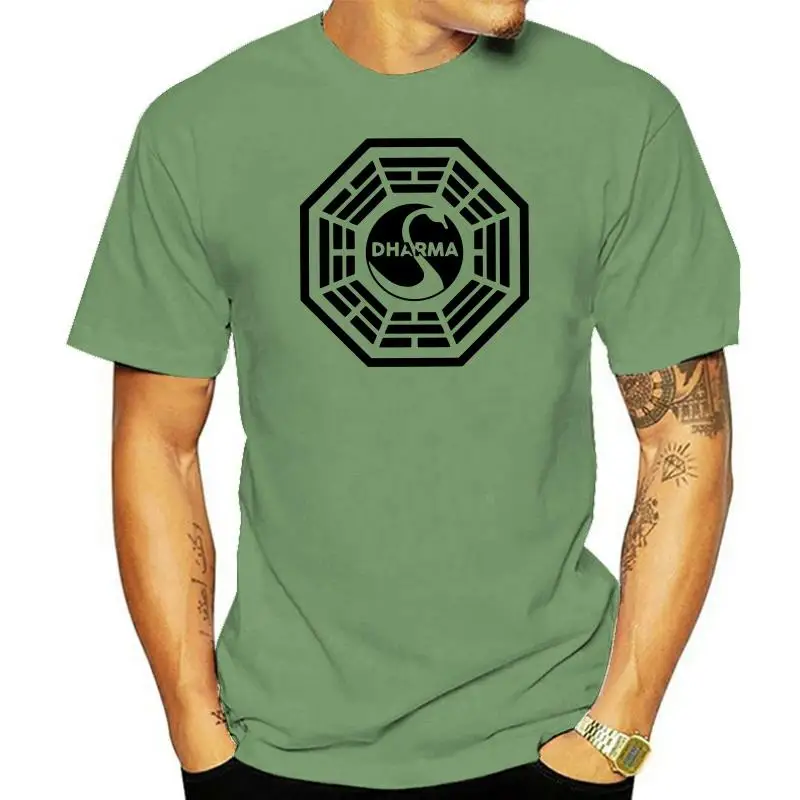 

Dharma Initiative Distressed Logo T-Shirt men t shirt