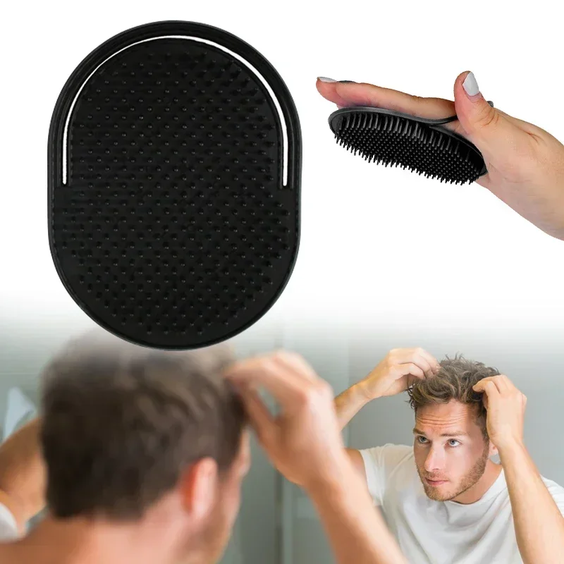 

1\3Pc Small Round Hair Brush Pocket Comb Hair Men Beard Mustache Palm Travel Scalp Massager Portable Massage Brushes