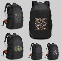backpack rain protective cover schoolbag waterproof and dustproof 20 70ltravel camping mushroom print outdoor climbing raincover