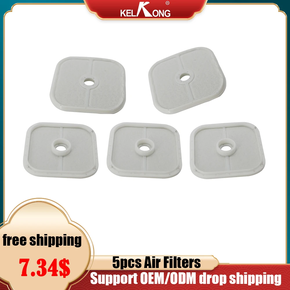 

KELKONG 5Pcs Air Filters Echo A226000471 A226000472 For SRM-266/280 PB-251 PB-255 PB-265 HCA-266 PAS-266 ES-255 PE-266 Blower