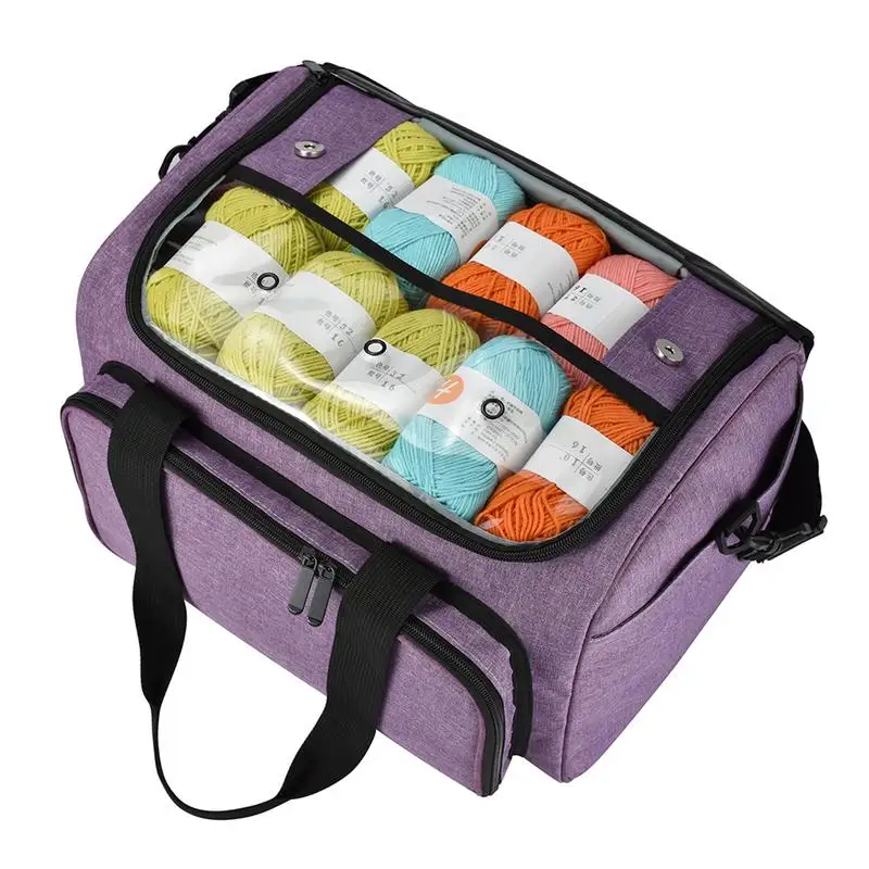 

Sturdy Lightweight Premium Sewing Machine Bag Portable Yarn Storage Tote Crocheting Supplies Home Organizer Holder Accessories