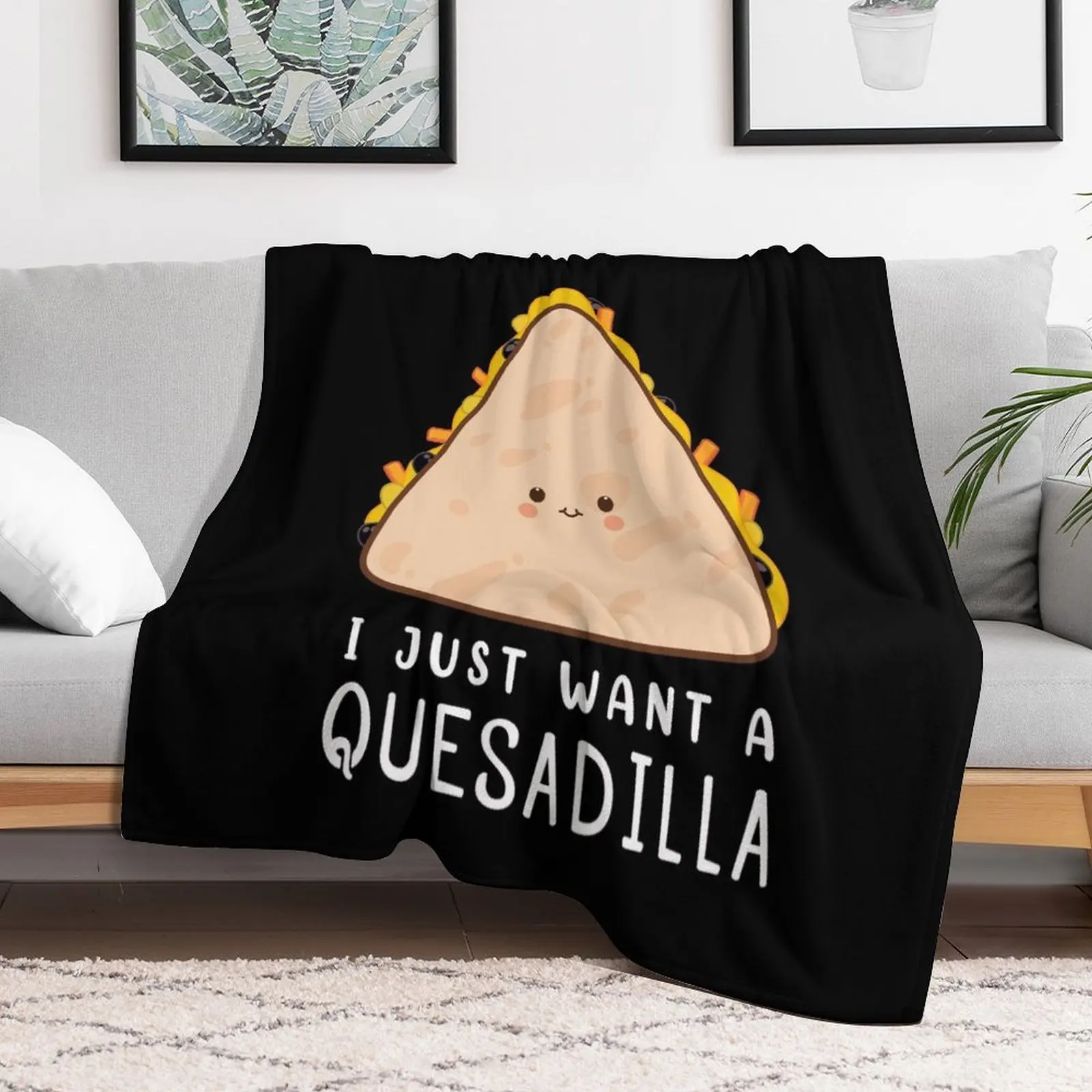 Забавная мексиканская кухня любимый я просто хочу дизайнерское одеяло Quesadilla