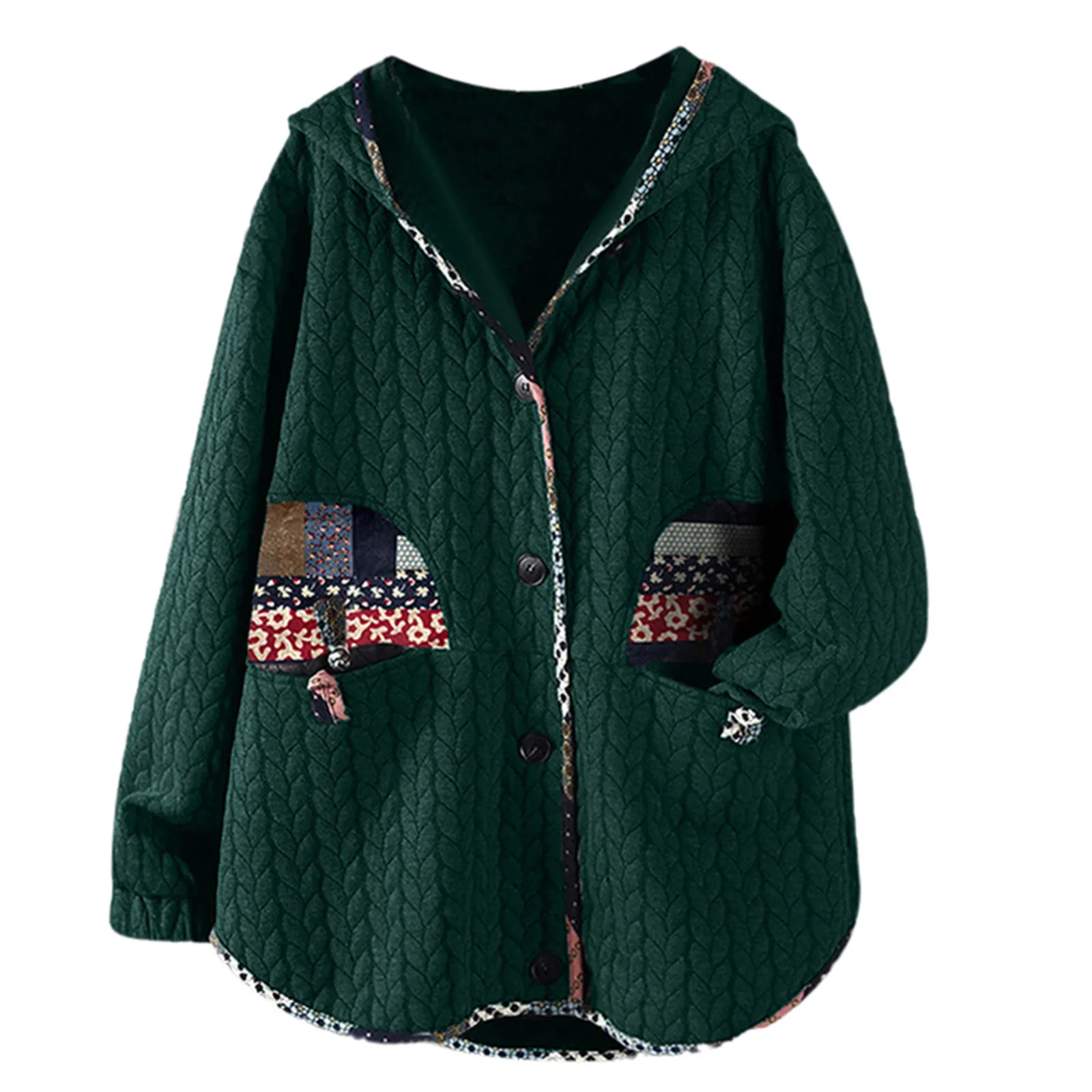 

Women's Solid Color Jackets Stand-Collar Cotton Jacket Loose Pocket Women Lightweight Coats And Jackets Womens Clothes