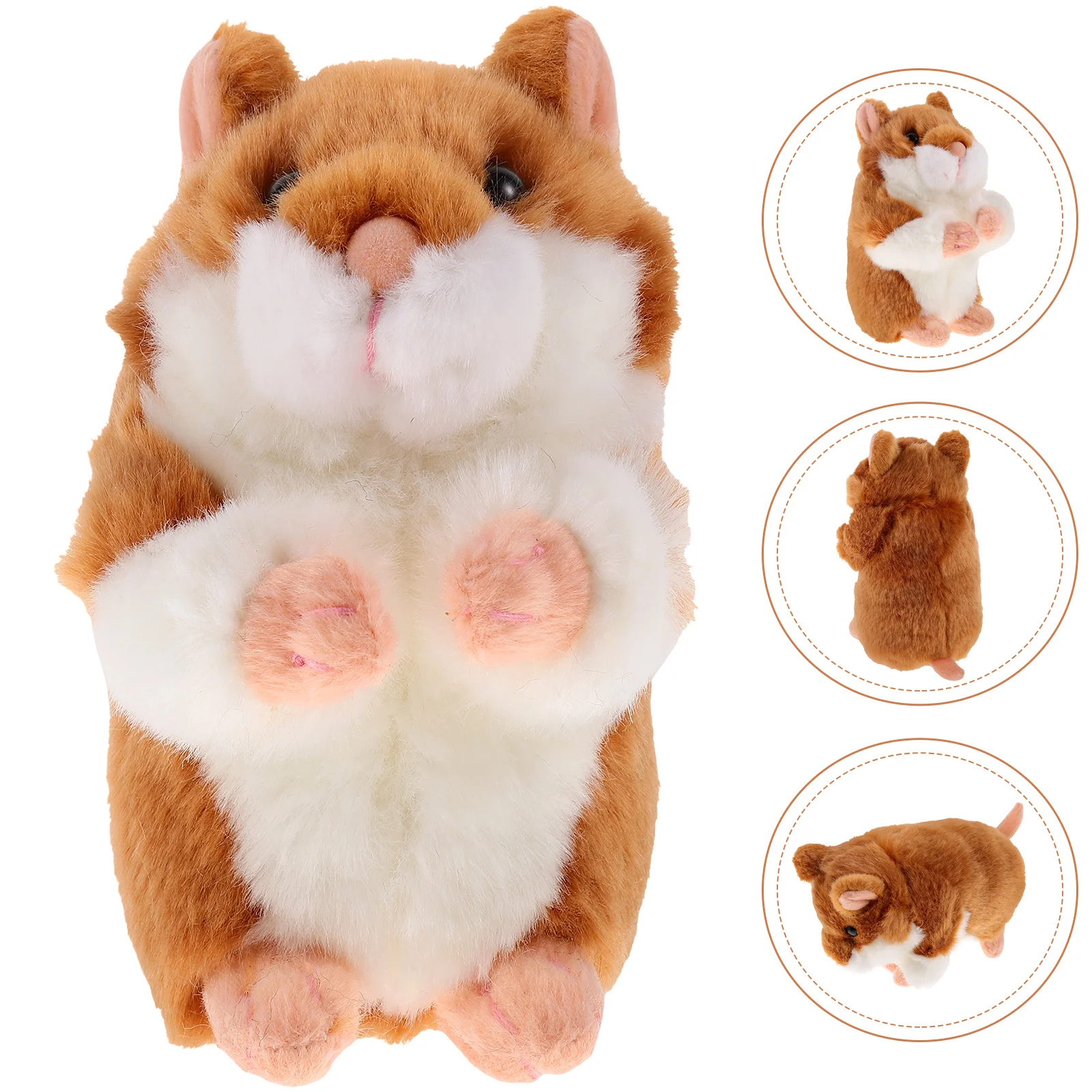 

Hamster Plush Stuffed Toy Soft Animal Pillow Toys Guinea Hugging Talking Gifts