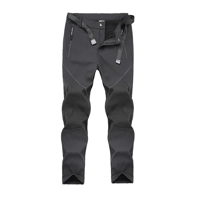 New Warm Fleece Pants Men Waterproof 