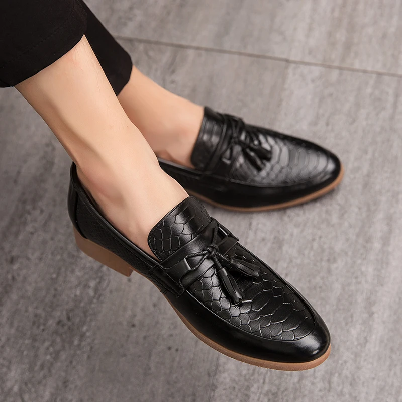 Brand Fashion Formal Shoes Bullock Business Office Men Italy Luxury Big Size Dress Casual Loafers Party Flats | Обувь