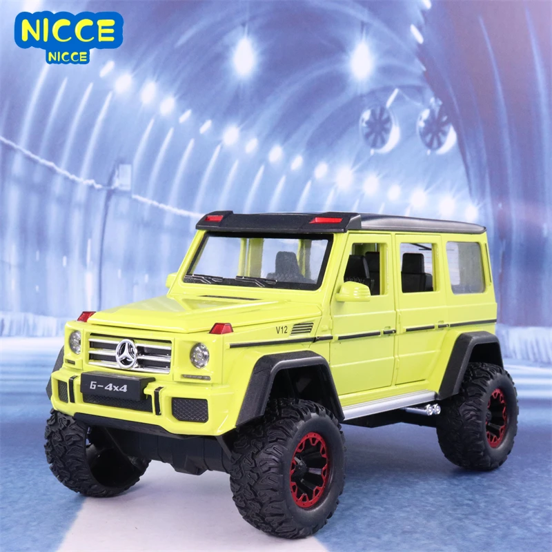 

Модель автомобиля Nicce 1:24 Mercedes-Benz G500 4x4, модель автомобиля из сплава, детский внедорожник для мальчиков, коллекционная декоративная игрушка, п...