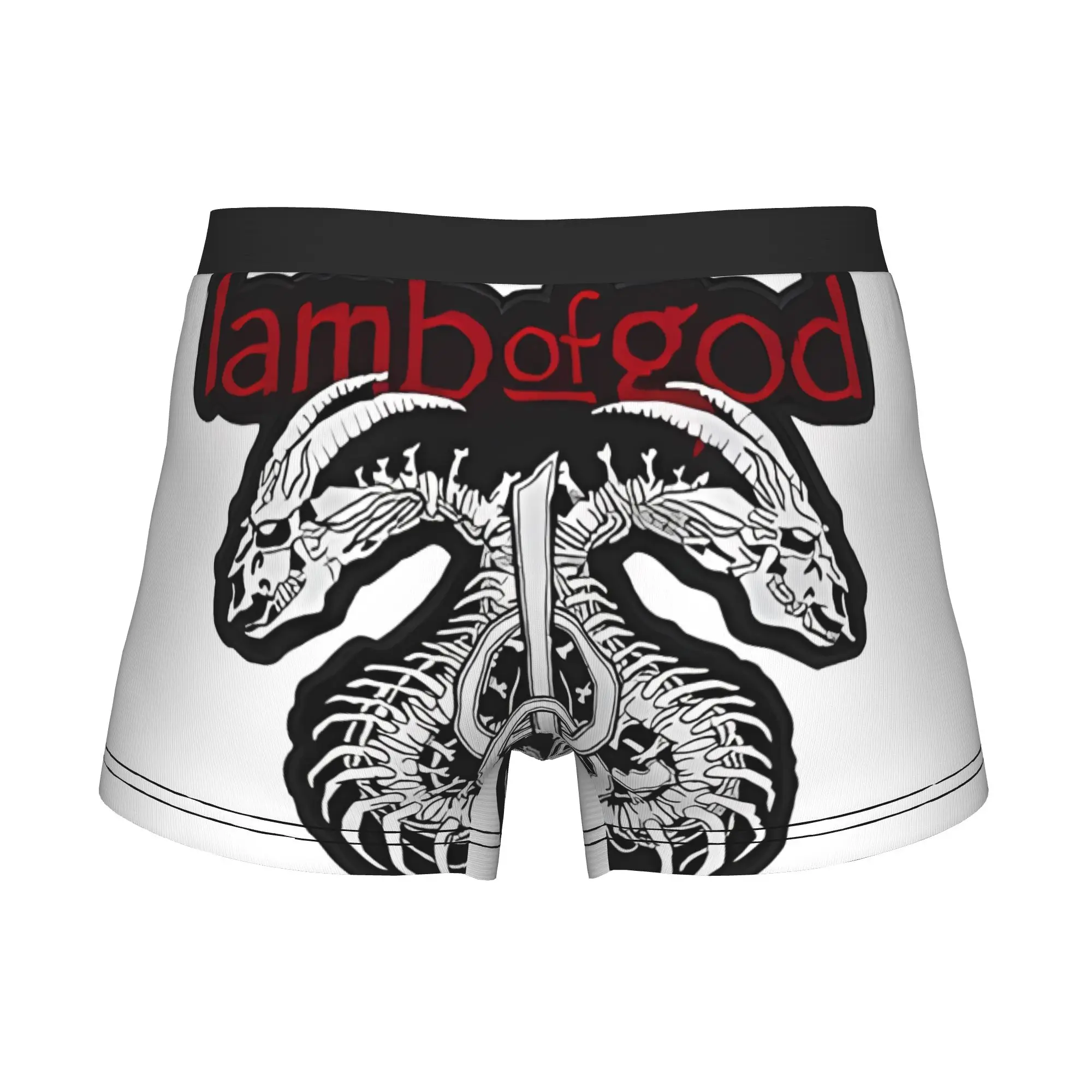 Фото Мужские трусы-боксеры Band Rock Lamb Lamb Of God, дышащие, вентилируемые, шорты-боксеры №4