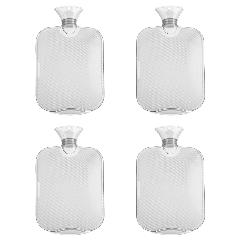 

2000Ml Portable Hot Water Bag Thick Water Hot Accessory Water Random Bags Hot Bottle PVC Warm Water Bag 4PCS