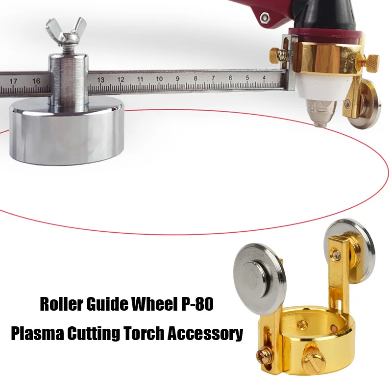 

Roller Guide Wheel P80 Handheld Cutting Torch Plasma Cutter Roller Guide Wheel For P80 Torch Welding Cutting Tools