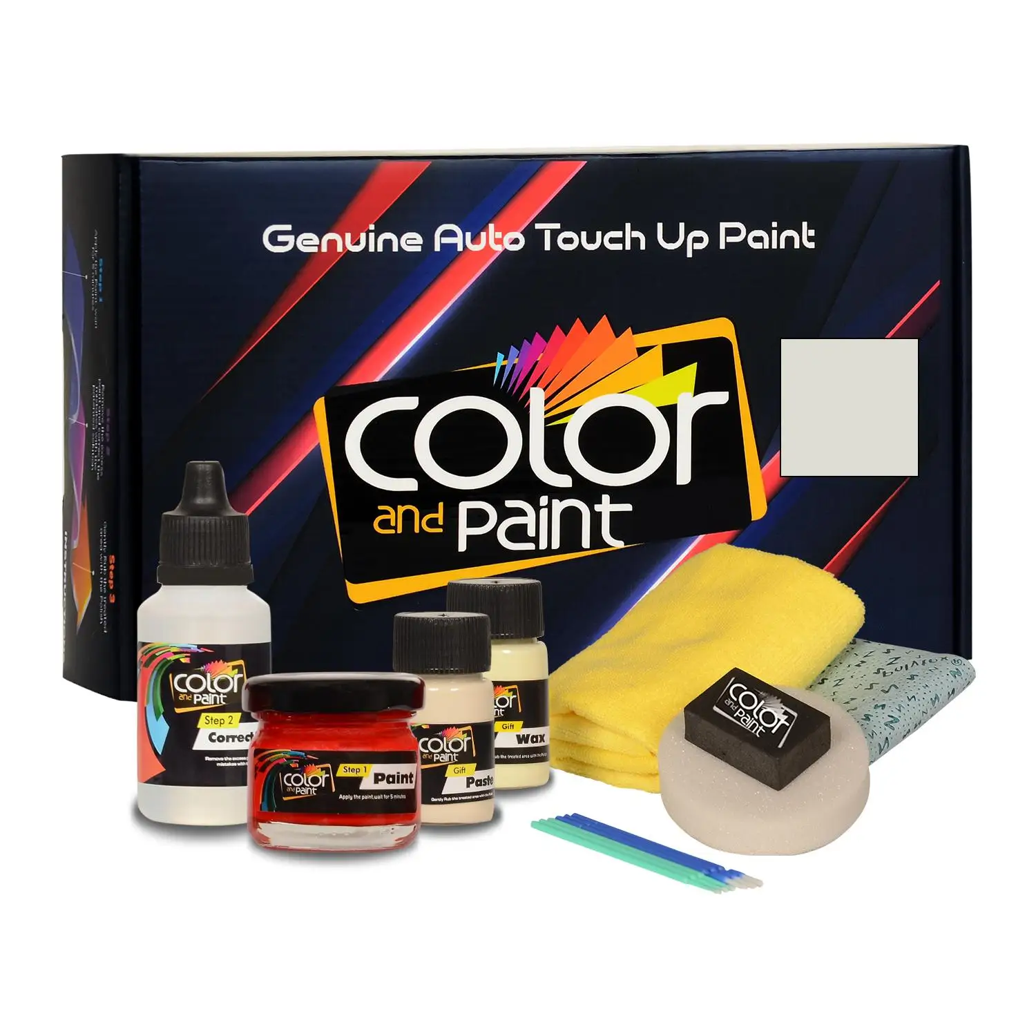 

Color and Paint compatible with Bentley Automotive Touch Up Paint - GLACIER WHITE - LA9B - Basic Care