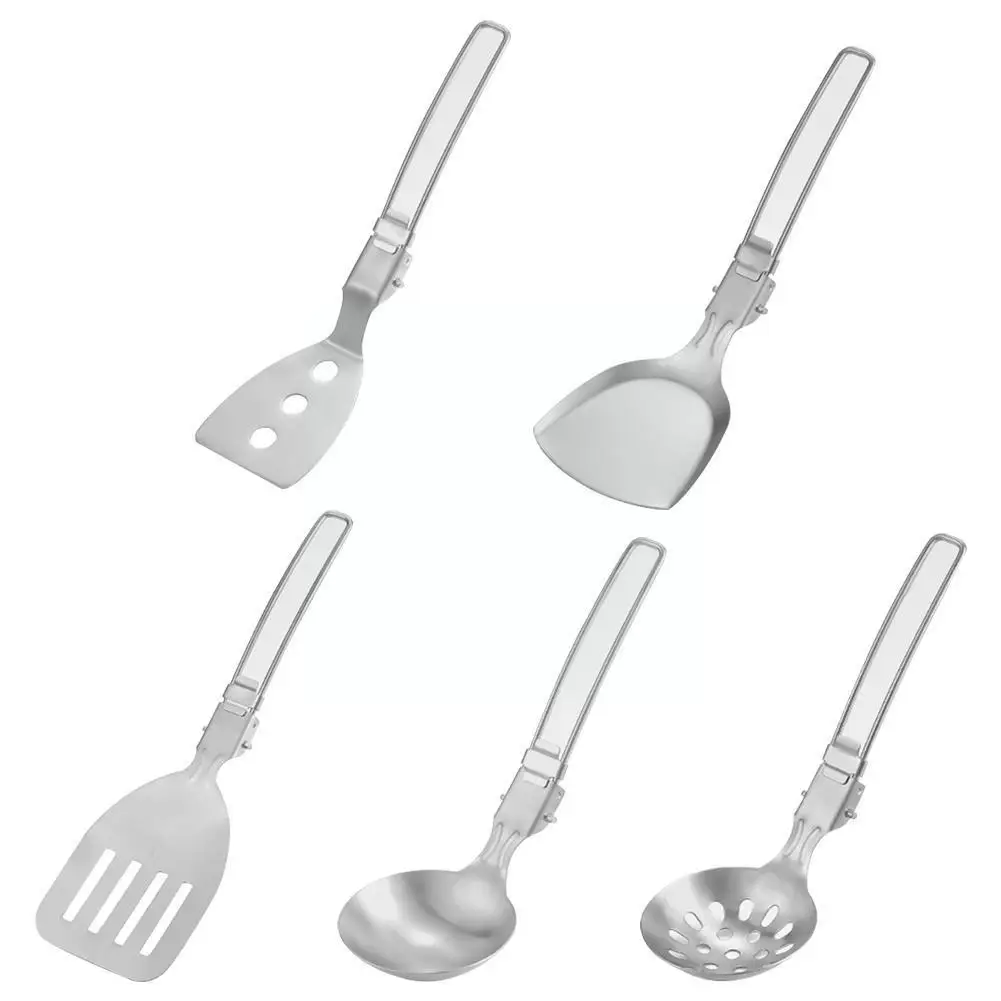 

Stainless Steel Folding Spatula Food Turner Outdoor Cooking Camping Equipment Outdoor Accessories Camping G4M7