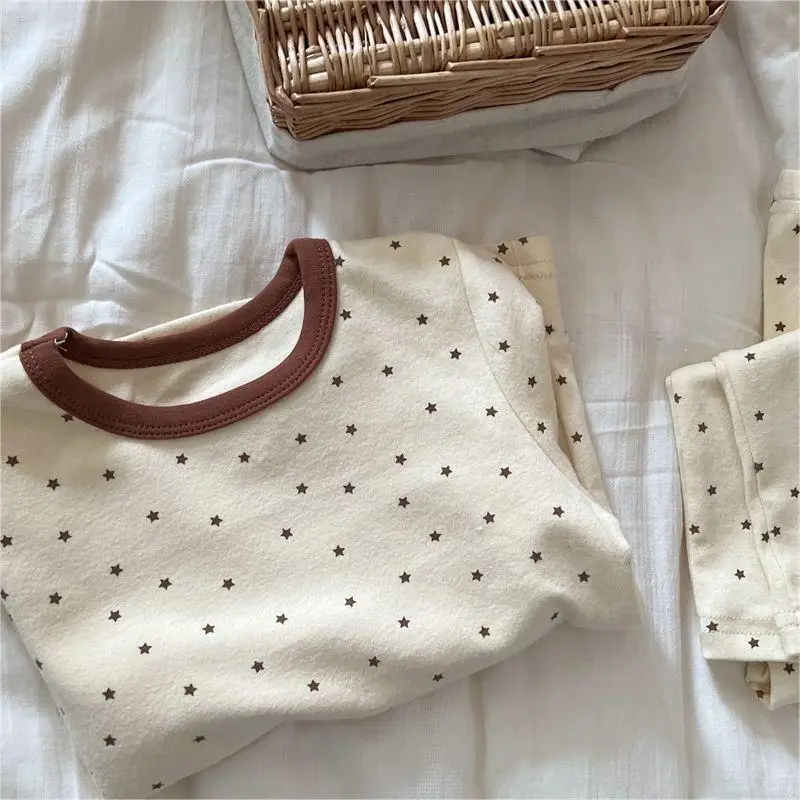 2 шт. Детские хлопковые Пижамные комплекты для новорожденных 12-5 лет