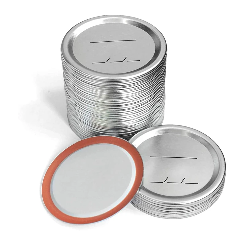 

50 Pcs 70Mm Regular Mouth Canning Lids For Mason,Jars Split-Type Mason Jar Lids For Canning,For Regular Mouth Jars Lids