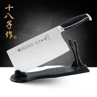 free shipping sbz stainless steel dual use chop bone cut meat knife vegetable cleaver cooking chef slicing knives with holder