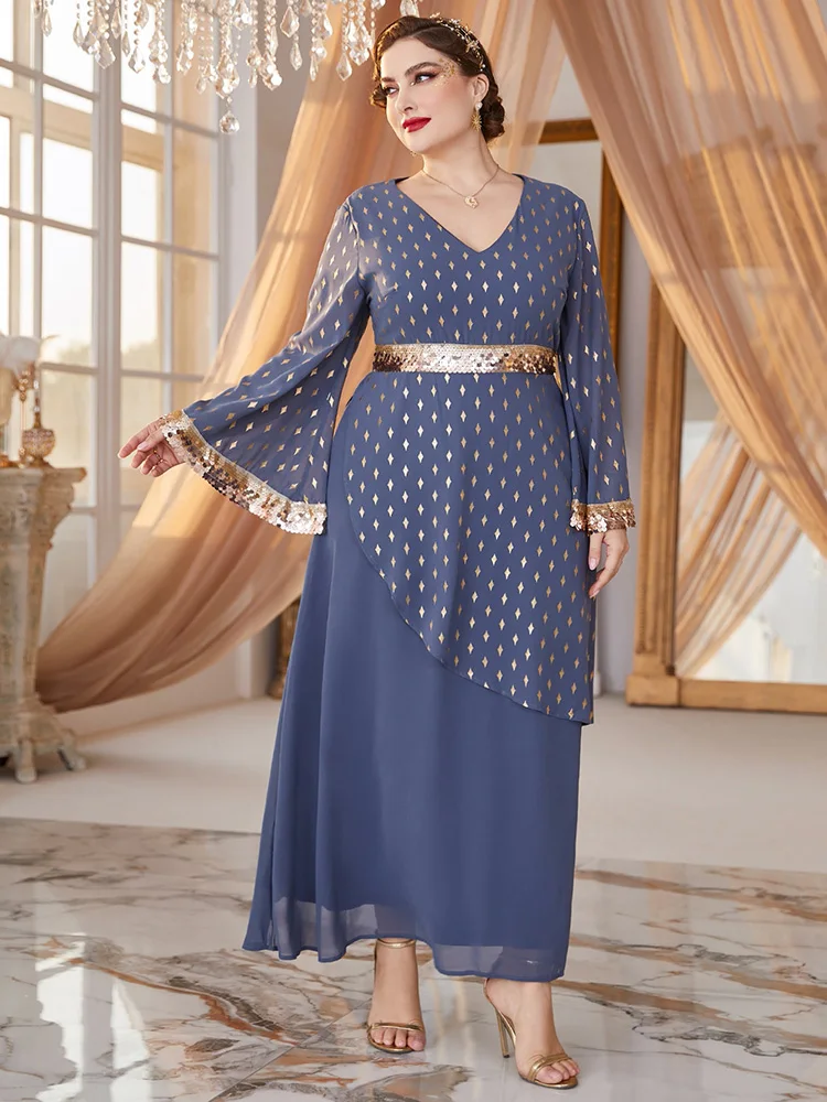 Рисунок 2 - Женское платье-макси с длинным рукавом