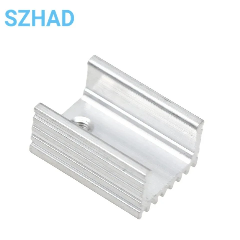 10 шт. Радиатор кулер радиатор 15x10x2 0 мм Высокое качество Серебряный 220 транзистор