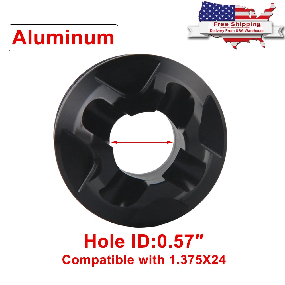 

Aluminum threaded Adapter Flash Hider Front end Cap for 1.57inch L10 inch 1.375x24