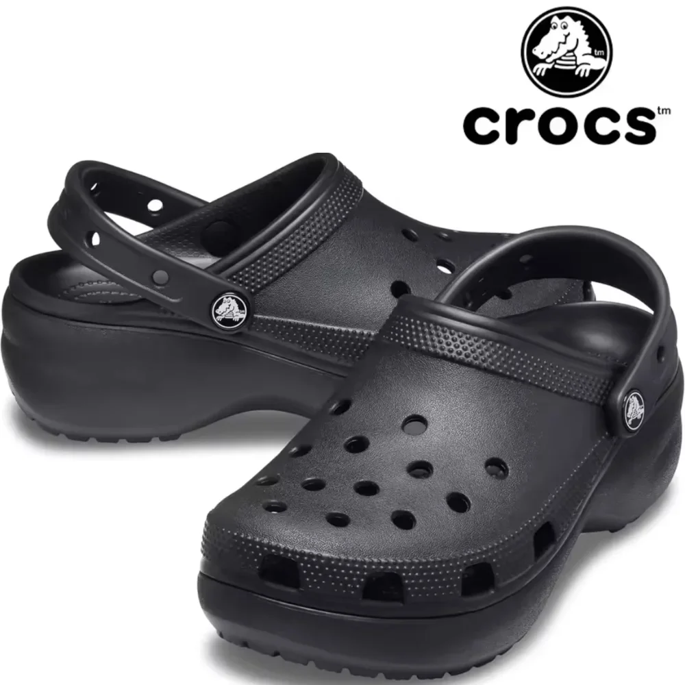 Женские классические туфли Crocs на платформе с мехом толстой подошве Cloud Cave Shoes 206750